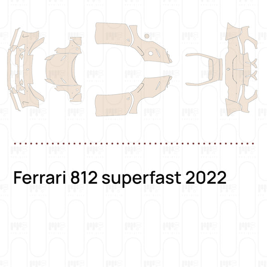 PPF prédécoupé Ferrari 812 superfast 2022