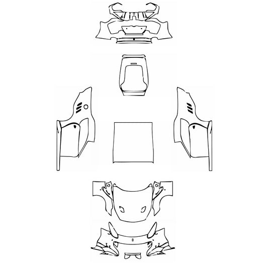 Pre-Cut PPF Ferrari F12 F12tdf 2016 - PPF-Kits