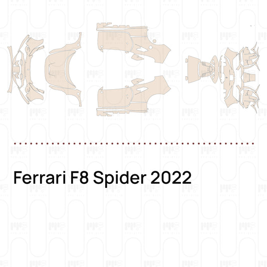 PPF prédécoupé Ferrari F8 Spider 2022
