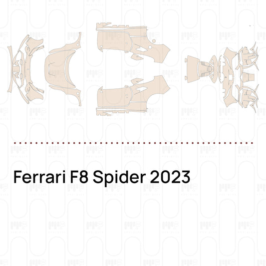 PPF prédécoupé Ferrari F8 Spider 2023