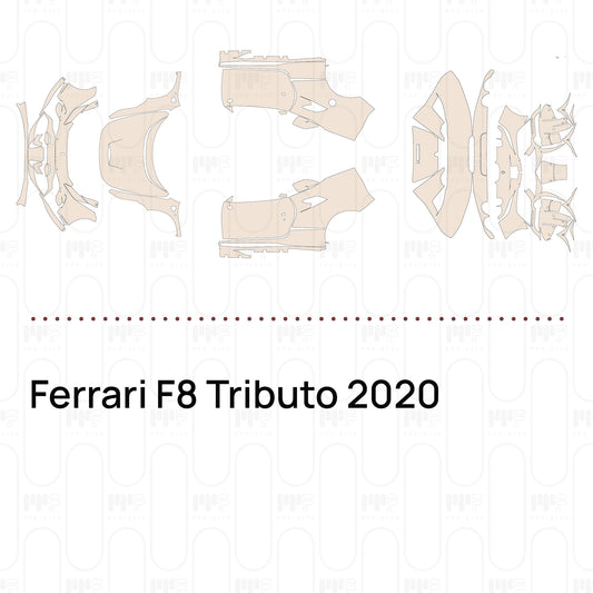PPF prédécoupé Ferrari F8 Tributo 2020
