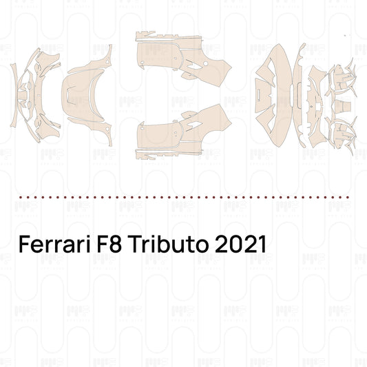 PPF prédécoupé Ferrari F8 Tributo 2021