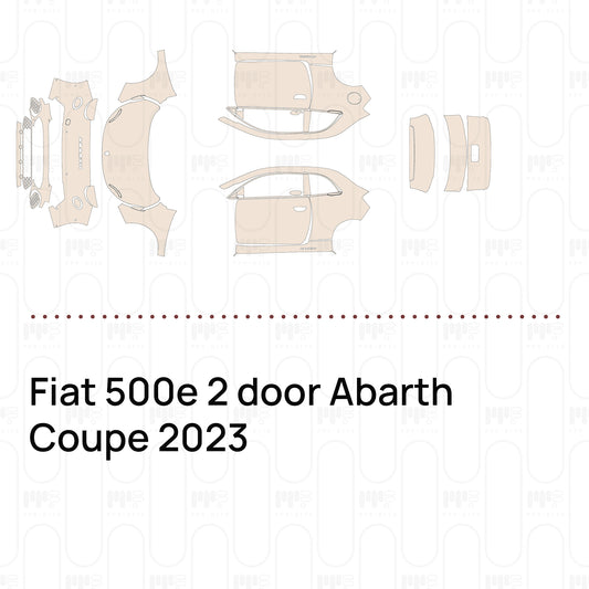 PPF prédécoupé Fiat 500e 2 door Abarth Coupe 2023