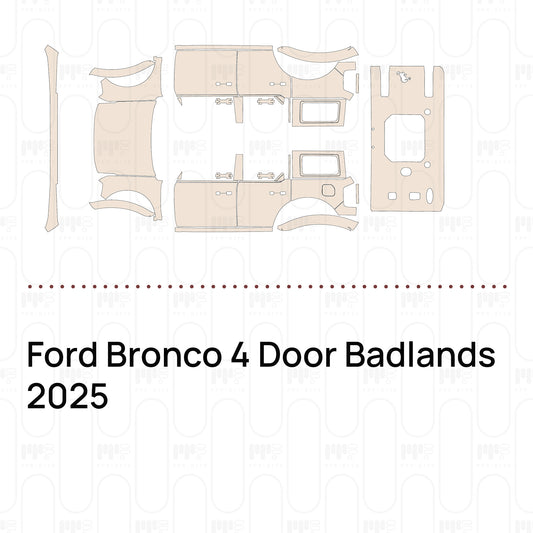 PPF prédécoupé Ford Bronco 4 Door Badlands 2025