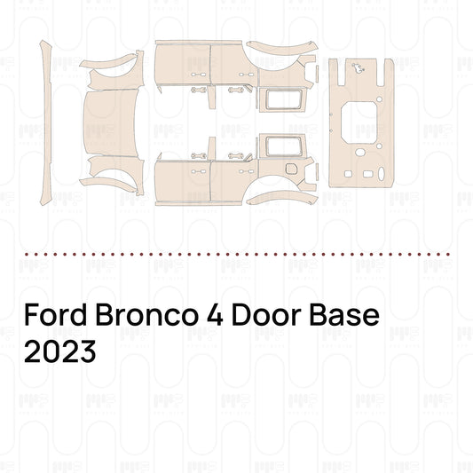 PPF prédécoupé Ford Bronco 4 Door Base 2023