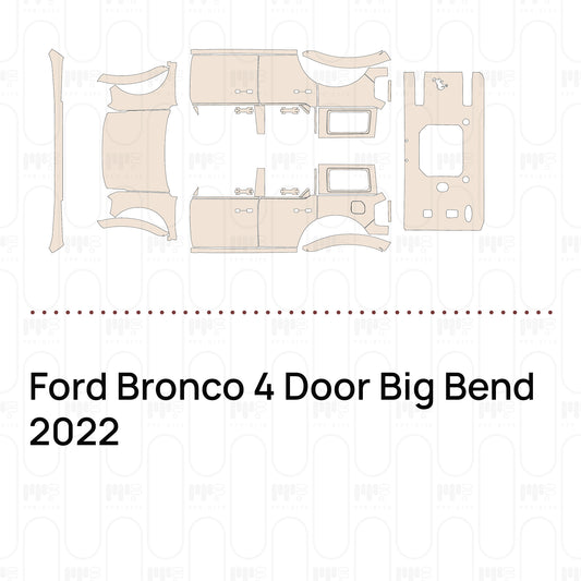 PPF prédécoupé Ford Bronco 4 Door Big Bend 2022
