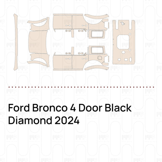 PPF prédécoupé Ford Bronco 4 Door Black Diamond 2024