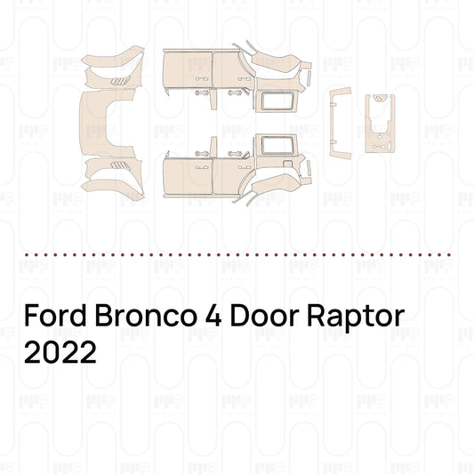 PPF prédécoupé Ford Bronco 4 Door Raptor 2022