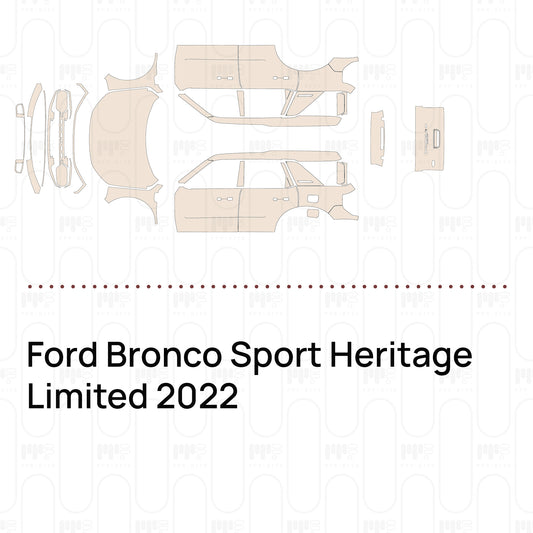 PPF prédécoupé Ford Bronco Sport Heritage Limited 2022