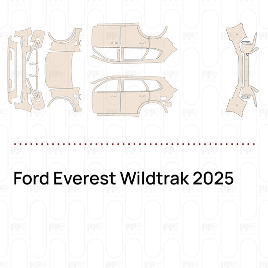 PPF prédécoupé Ford Everest Wildtrak 2025