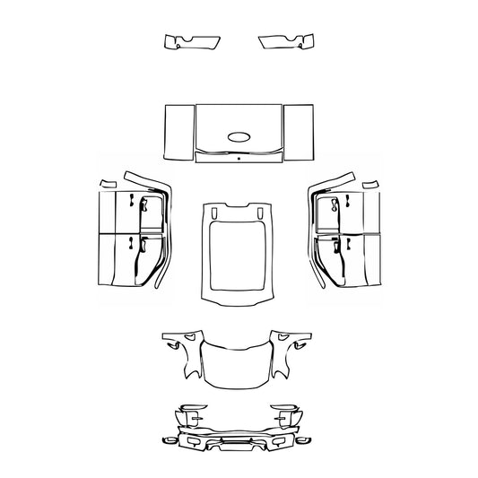 Pre-Cut PPF Ford F-150 SuperCrew Lariat 2025 - PPF-Kits