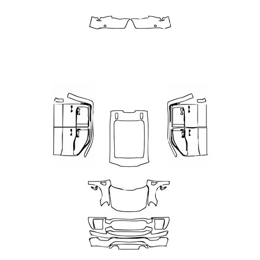 Pre-Cut PPF Ford F-150 SuperCrew Limited 2023 - PPF-Kits
