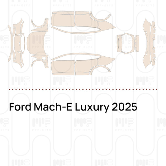 Ford Mach-E Luxury 2025 – Film de protection PPF prédécoupé