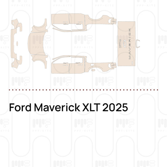 Ford Maverick XLT 2025 – Film de protection PPF prédécoupé