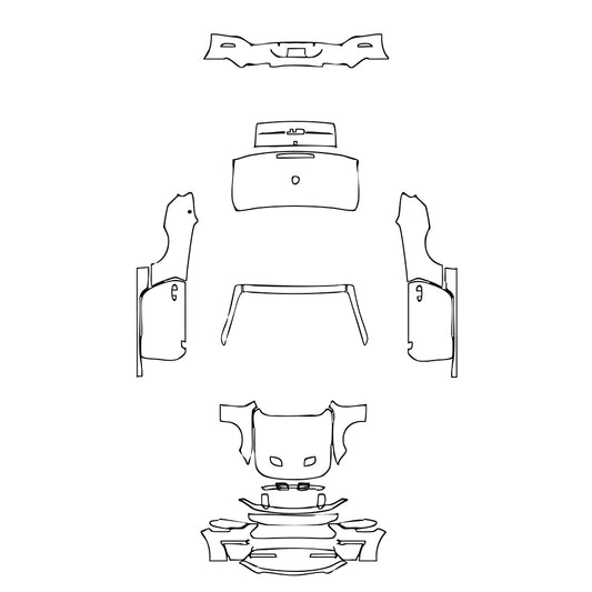 Pre-Cut PPF Ford Mustang Convertible GT 2023 - PPF-Kits