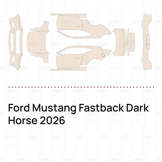 PPF prédécoupé Ford Mustang Fastback Dark Horse 2026