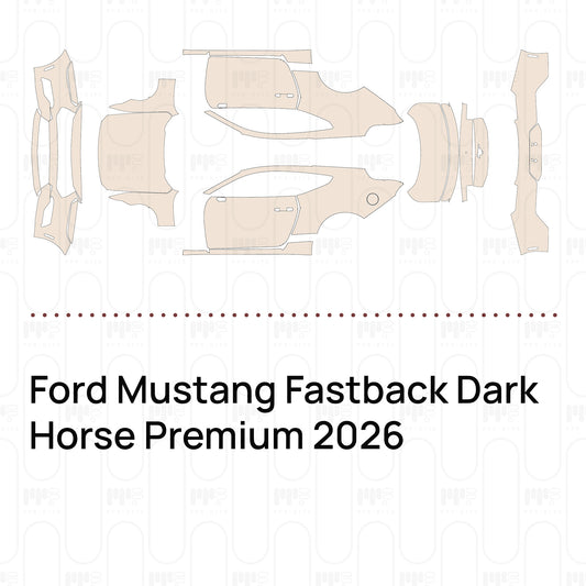 PPF prédécoupé Ford Mustang Fastback Dark Horse Premium 2026