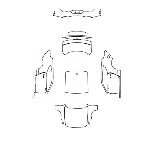 Pre-Cut PPF Ford Mustang Fastback EcoBoost 2024 - PPF-Kits