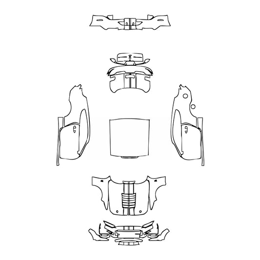 Pre-Cut PPF Ford Mustang Fastback ShelbyGT500 2021 - PPF-Kits