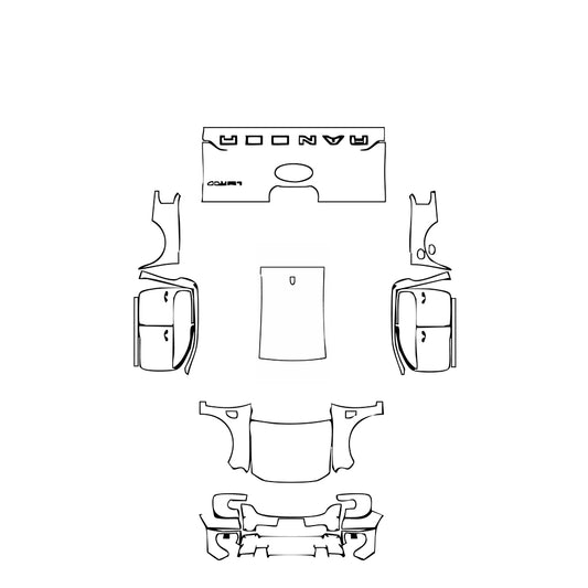 Pre-Cut PPF Ford Ranger (BR) Limited 2024 - PPF-Kits