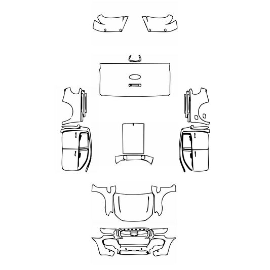 Pre-Cut PPF Ford Ranger (EU) Wildtrak 2019 - PPF-Kits
