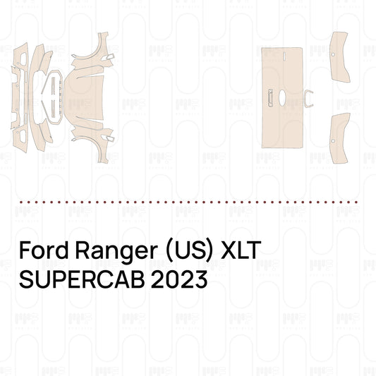 PPF prédécoupé Ford Ranger (US) XLT SUPERCAB 2023