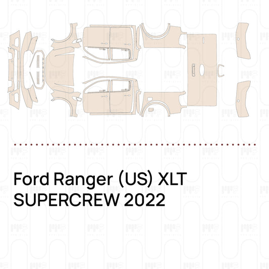 PPF prédécoupé Ford Ranger (US) XLT SUPERCREW 2022