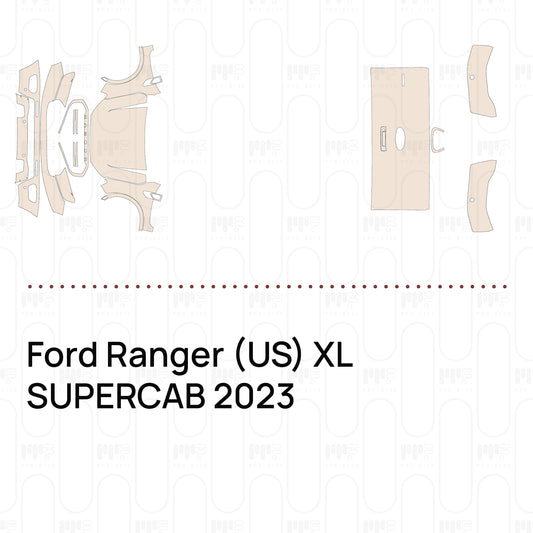 PPF prédécoupé Ford Ranger (US) XL SUPERCAB 2023