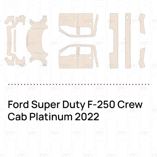 PPF prédécoupé Ford Super Duty F-250 Crew Cab Platinum 2022