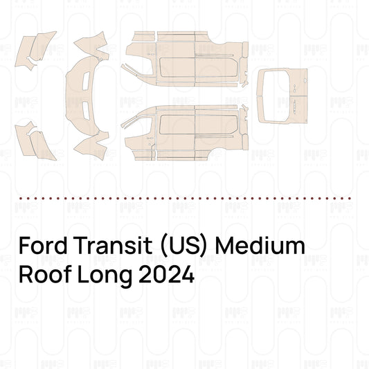 PPF prédécoupé Ford Transit (US) Medium Roof Long 2024