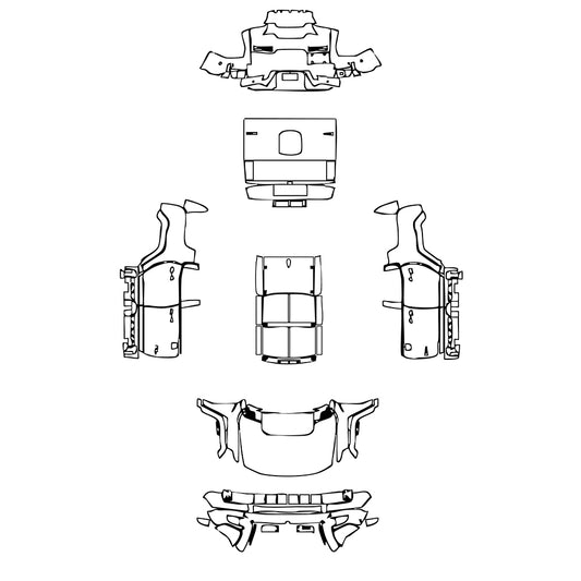 Pre-Cut PPF GMC Hummer EV SUV 2022 - PPF-Kits