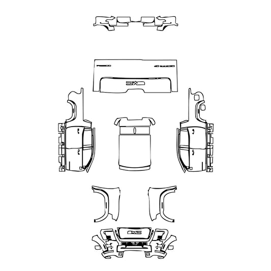 Pre-Cut PPF GMC Sieera EV Max Range Denali 2025 - PPF-Kits