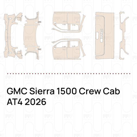 PPF prédécoupé GMC Sierra 1500 Crew Cab AT4 2026