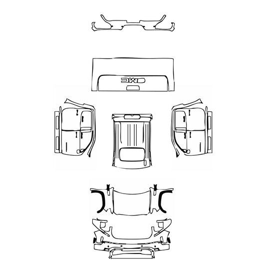 Pre-Cut PPF GMC Sierra 1500 Crew Cab DENALI 2023 - PPF-Kits