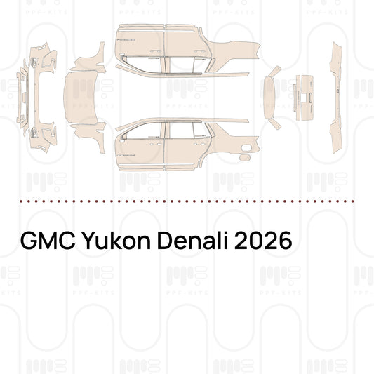 GMC Yukon Denali 2026 – Film de protection PPF prédécoupé