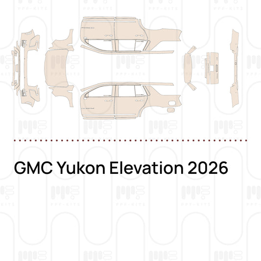 GMC Yukon Elevation 2026 – Film de protection PPF prédécoupé