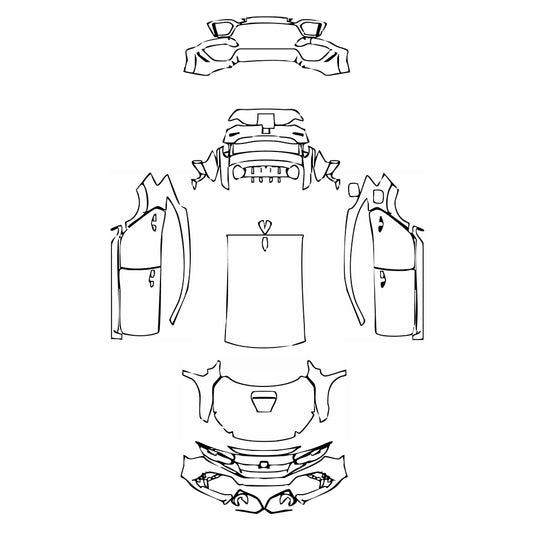 Pre-Cut PPF Honda Civic Type R 2018 - PPF-Kits