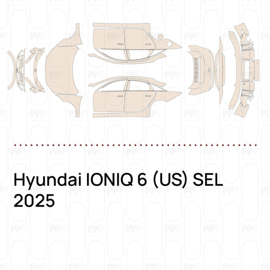 PPF prédécoupé Hyundai IONIQ 6 (US) SEL 2025