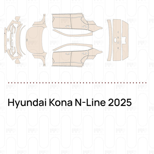 PPF prédécoupé Hyundai Kona N-Line 2025