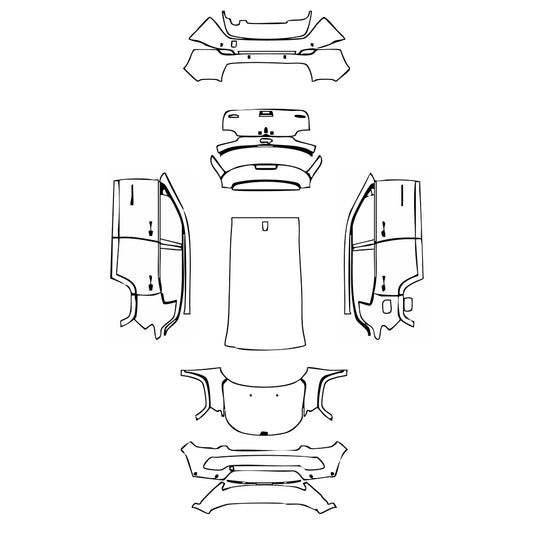 Pre-Cut PPF JEEP Compass Latitude 2022 - PPF-Kits
