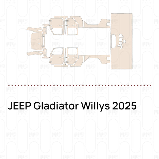 PPF prédécoupé JEEP Gladiator Willys 2025