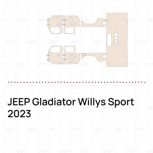 PPF prédécoupé JEEP Gladiator Willys Sport 2023