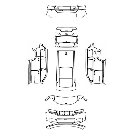 Pre-Cut PPF JEEP Grand Cherokee Grand Cherokee L (3-row) Summit 2023 - PPF-Kits