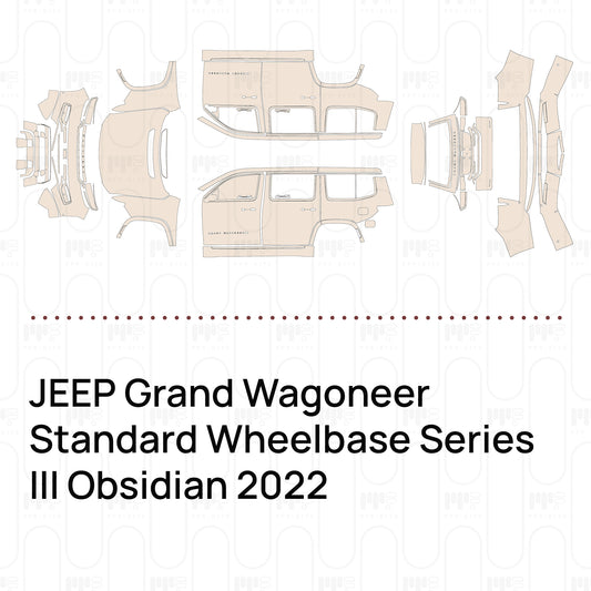 PPF prédécoupé JEEP Grand Wagoneer Standard Wheelbase Series III Obsidian 2022