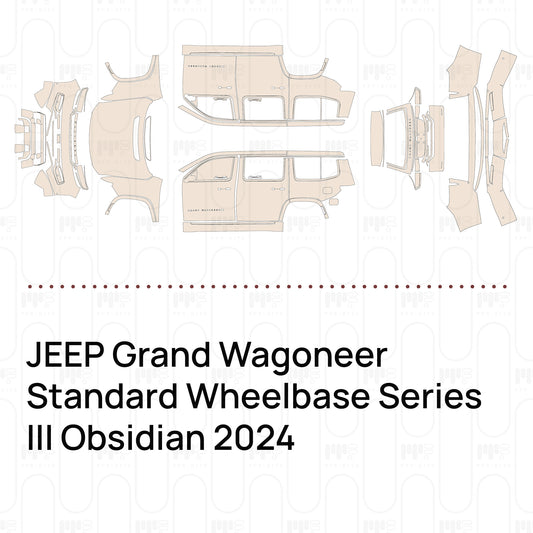 PPF prédécoupé JEEP Grand Wagoneer Standard Wheelbase Series III Obsidian 2024