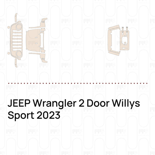 PPF prédécoupé JEEP Wrangler 2 Door Willys Sport 2023