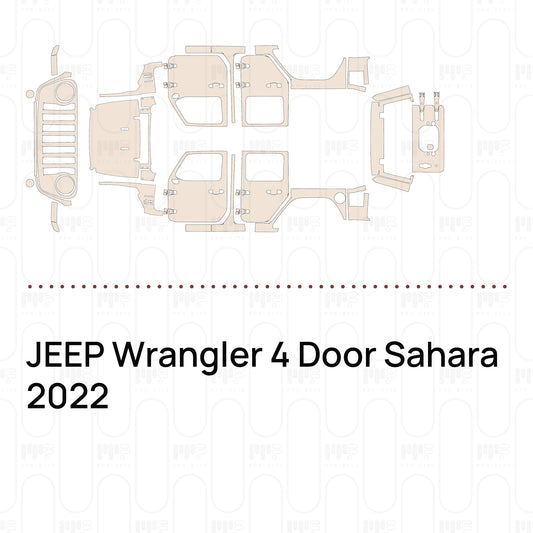 PPF prédécoupé JEEP Wrangler 4 Door Sahara 2022