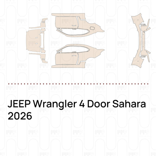 PPF prédécoupé JEEP Wrangler 4 Door Sahara 2026