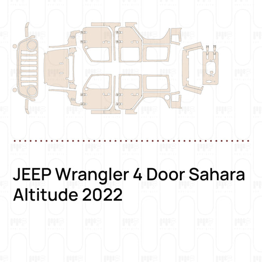 PPF prédécoupé JEEP Wrangler 4 Door Sahara Altitude 2022