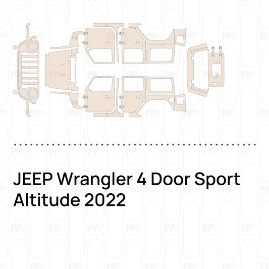PPF prédécoupé JEEP Wrangler 4 Door Sport Altitude 2022